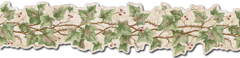 About Kitchen Ivy Leaves Berries Die Cut Wallpaper Border Cj80016db