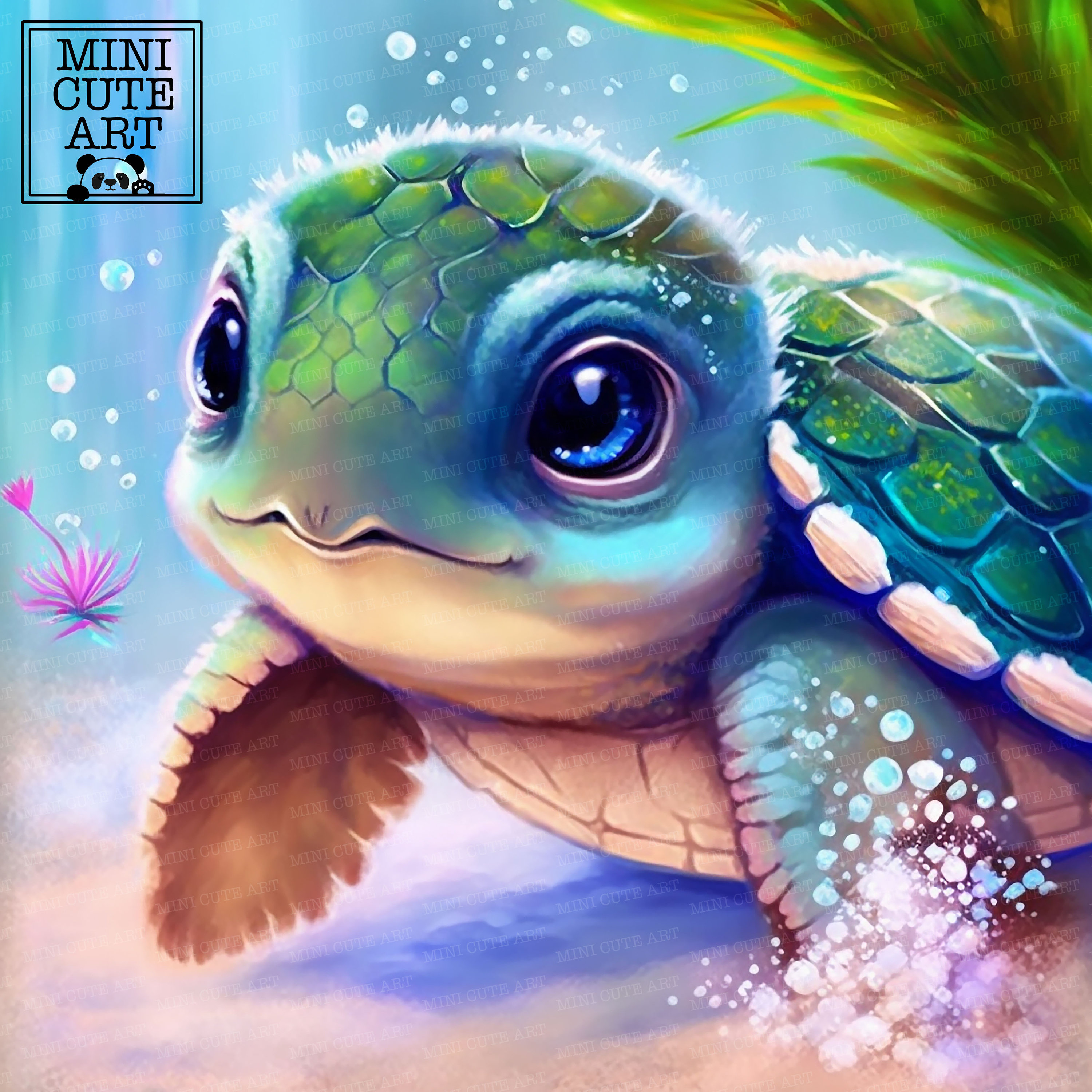 Cute Baby Turtles Wallpaper