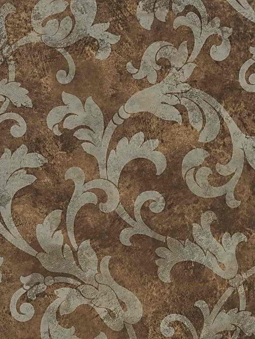Interior Place Brown Acanthus Scroll Wallpaper