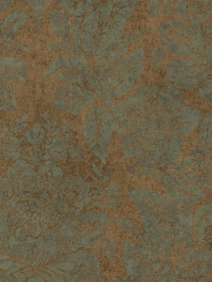 Copper Bohemian Damask Wallpaper Textures 56sqft