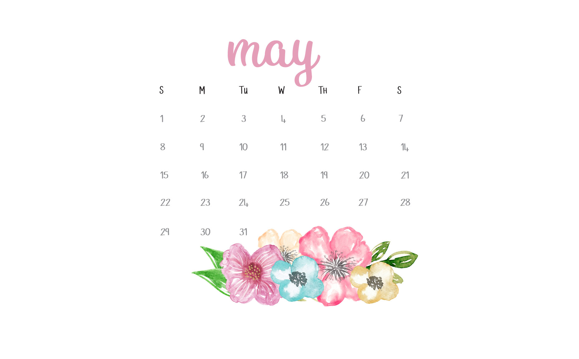 May Calendar Printables And Tech Pretties