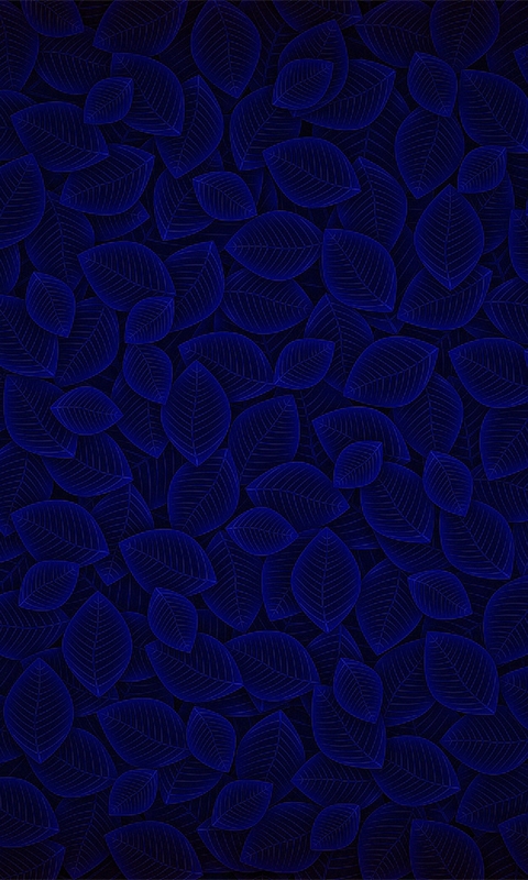 HD Dark Blue Leaves Sony Ericsson Wallpaper Background