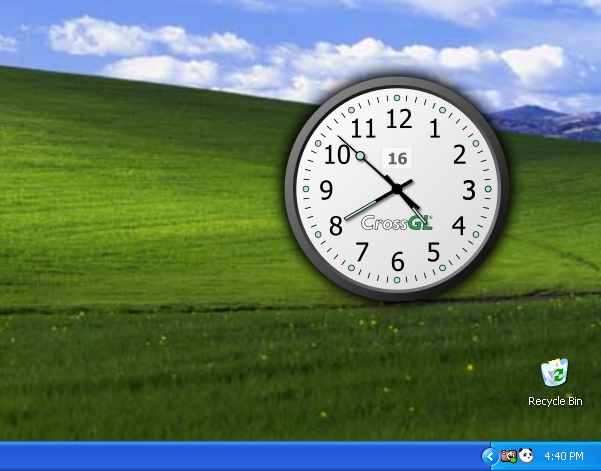 large clock windows 10 desktop freeware