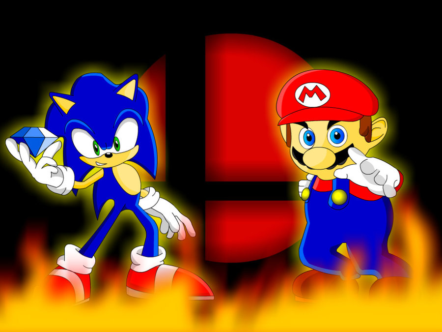Sonic And Mario Wallpaper Background By Ninjapower128