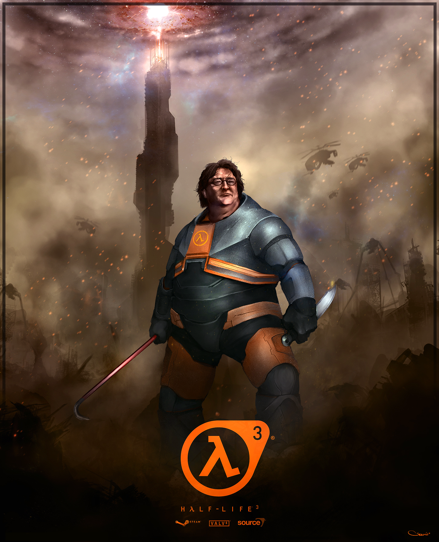 Gabe Newell Half Life By Darrengeers