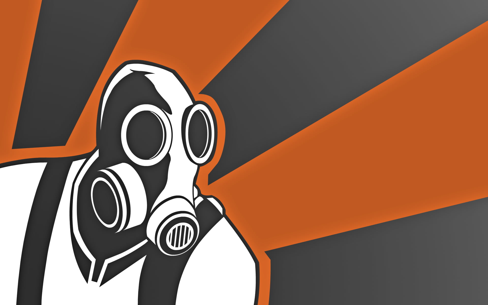 Black And White Mask Illustration Team Fortress Humor Pyro