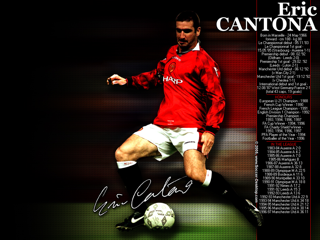 Eric Cantona Manchester United Wallpaper