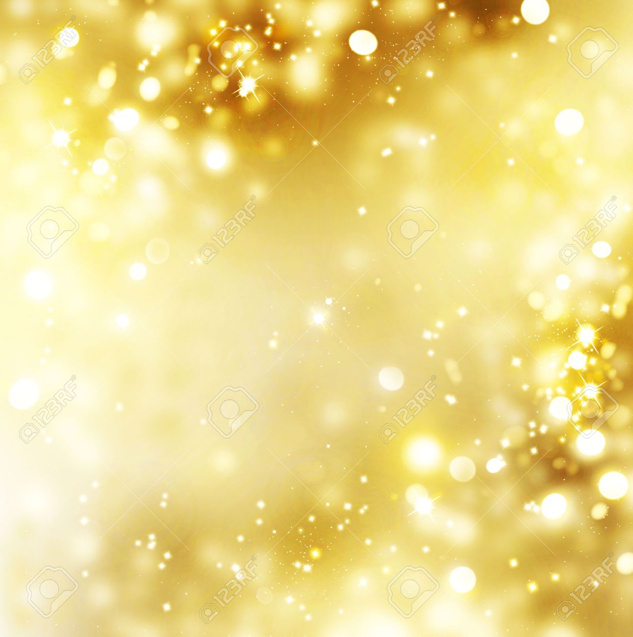Christmas Gold Background Golden Holiday Glowing Stock
