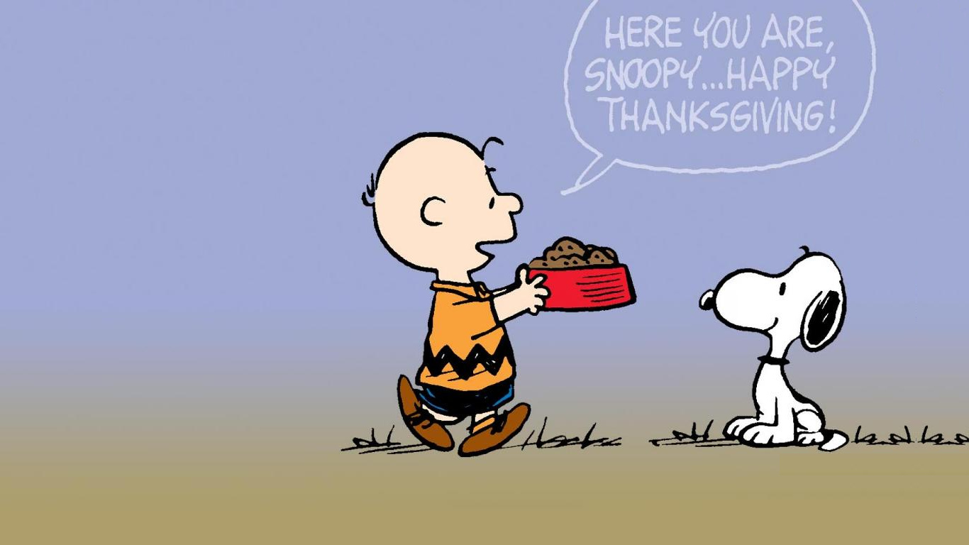 Thanksgiving Peanuts Wallpaper Snoopy 1366x768