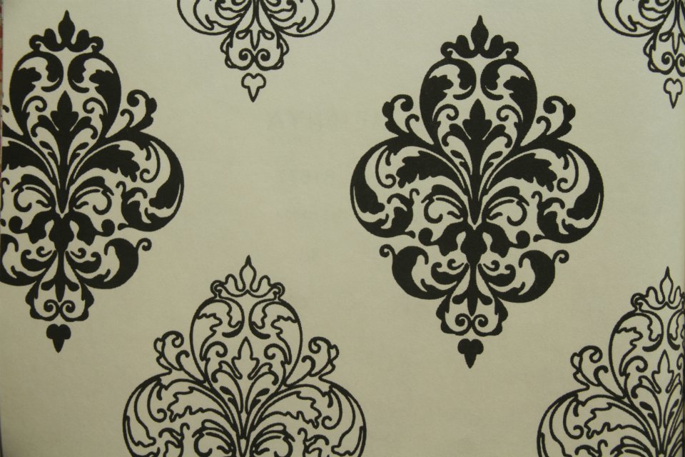 Vintage Luxury Damask Wall Paper Pvc Embossed Textured Wallpaper