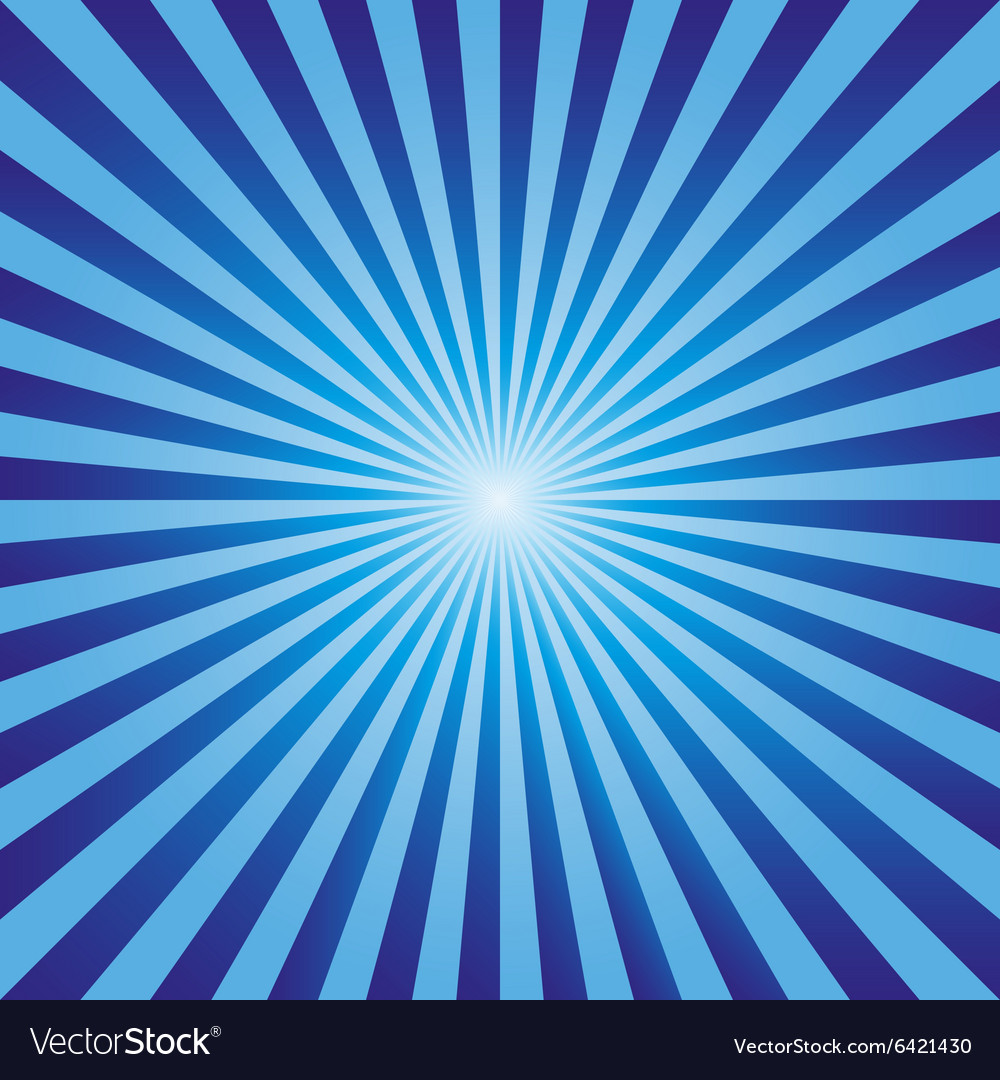 Vintage Abstract Background Explosion Blue Rays Ve
