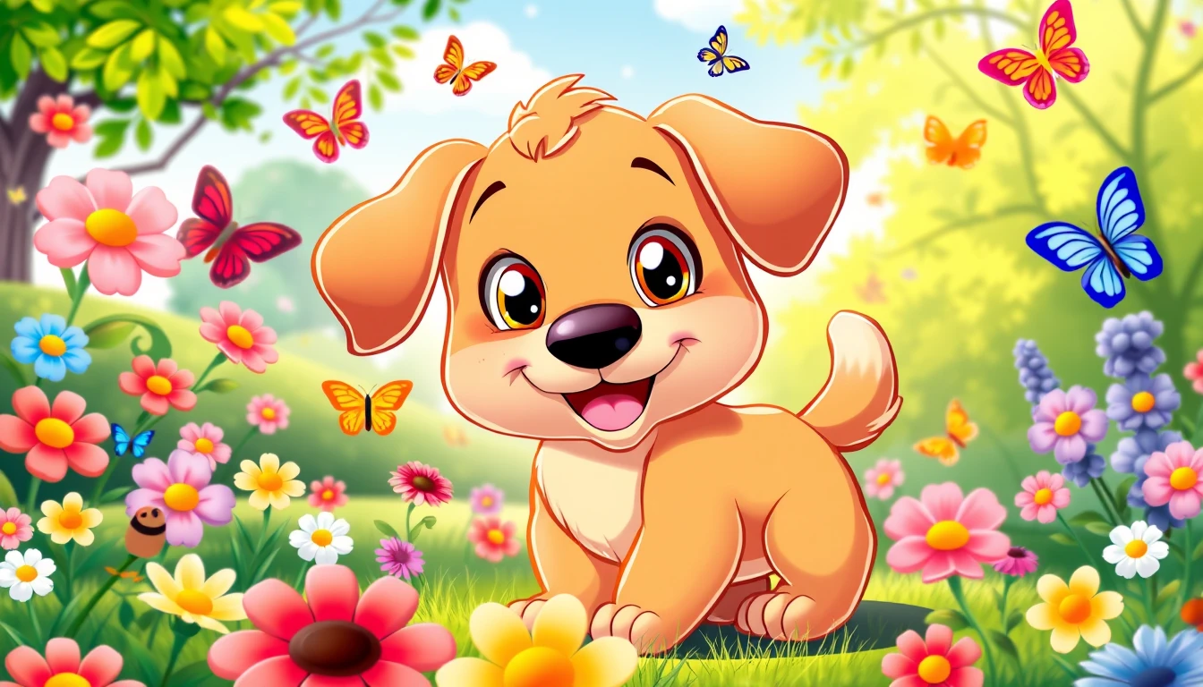 Cartoon Puppy Wallpaper
