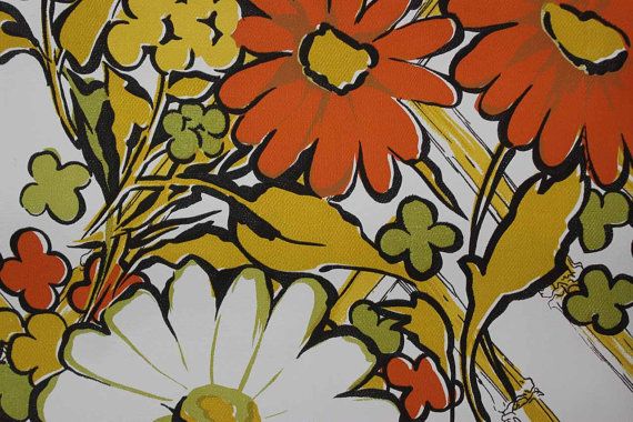 Vintage Wallpaper S Vinyl Bright And Bold By Rosieswallpaper