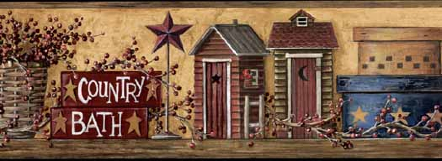 Free download room and country bath wallpaper border wallpaper border