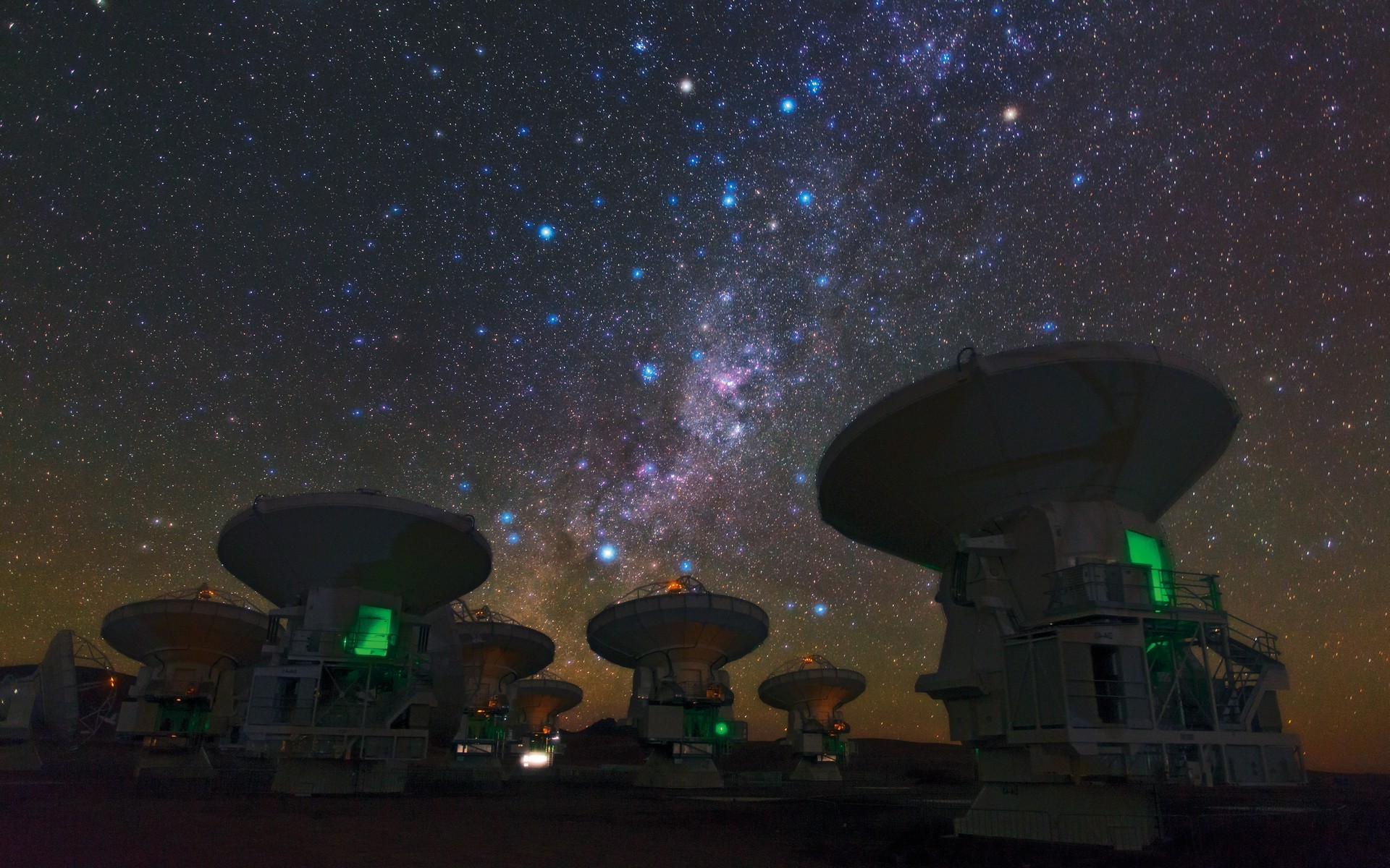 landscape Milky Way Space Atacama Desert Chile Galaxy