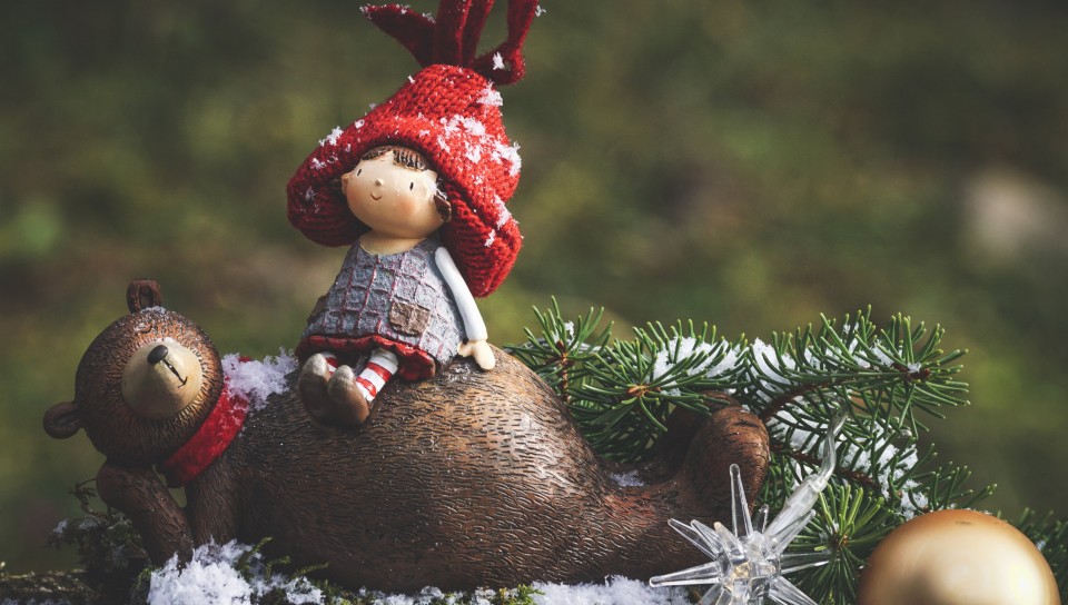 Bear And Girl Christmas Ornaments HD Wallpaper Ps Vita