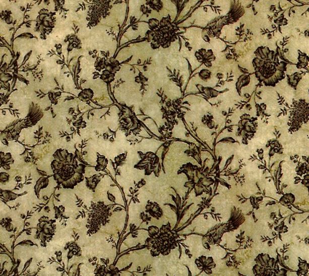 Wallpaper Distressed Rose Toile Antique Black Each Sheet Of