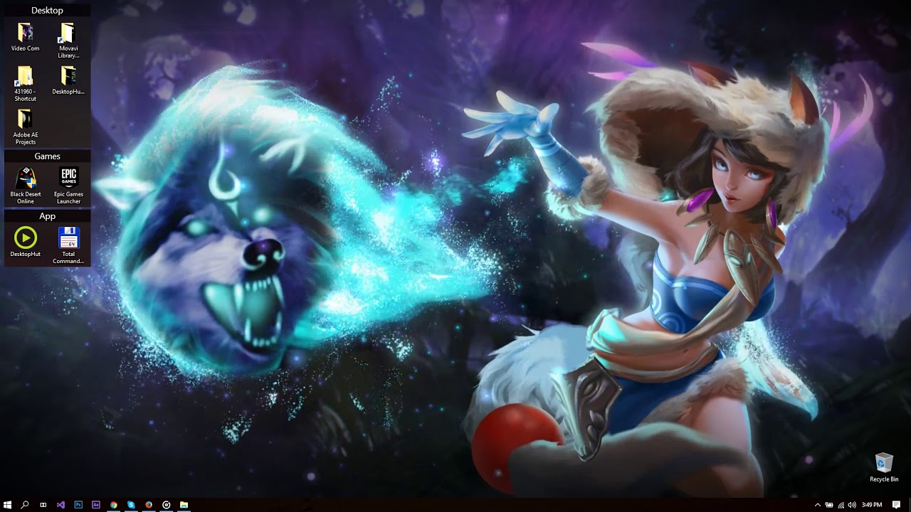 League Of Angels Wolf Girl HD Live Wallpaper