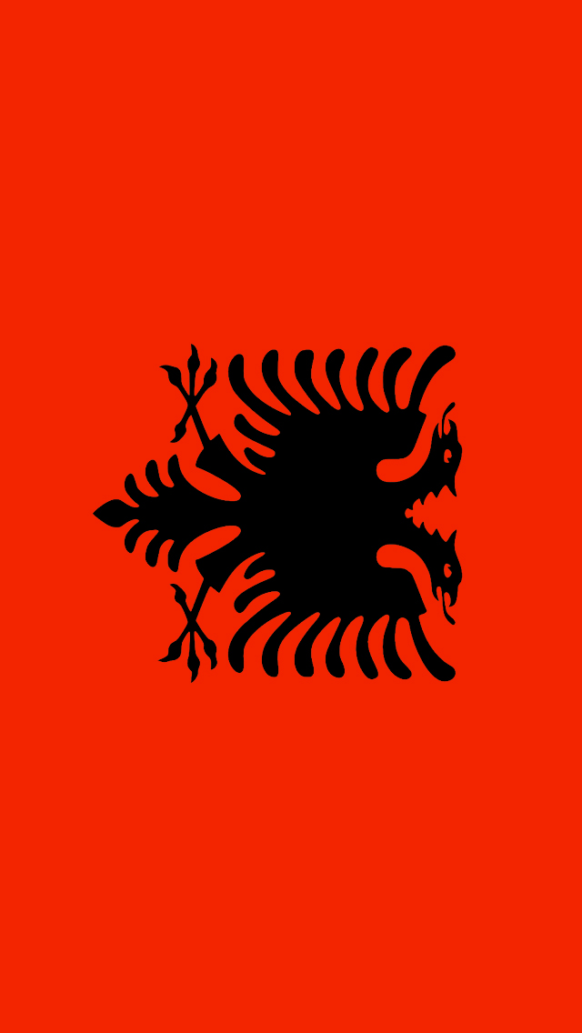 Albania Flag iPhone Wallpaper HD