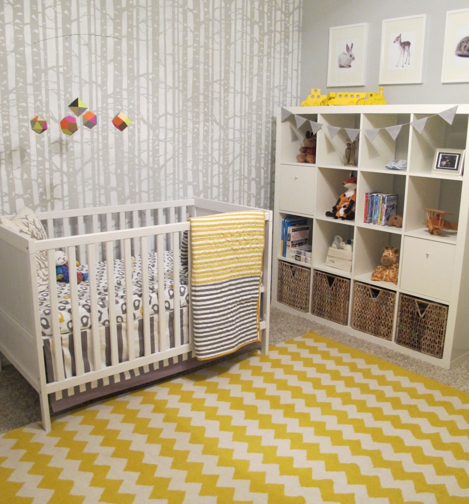 Gray And Yellow Woodland Nursery Project