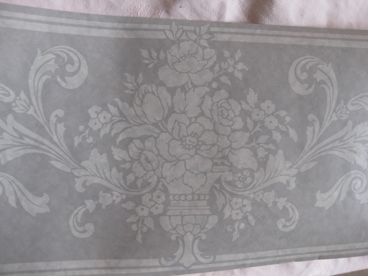 Details About Grey White Classic Wallpaper Borders Bn
