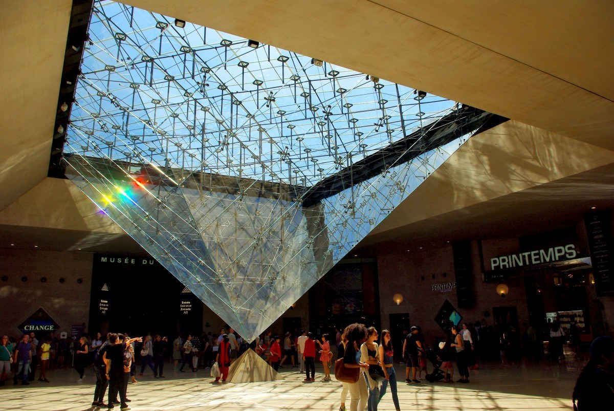 Where To Find The Inverted Pyramid Of Louvre Paris French