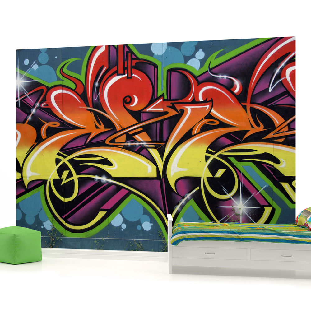 Graffiti Boys Urban Art Photo Wallpaper Wall Mural Room Decor 140p