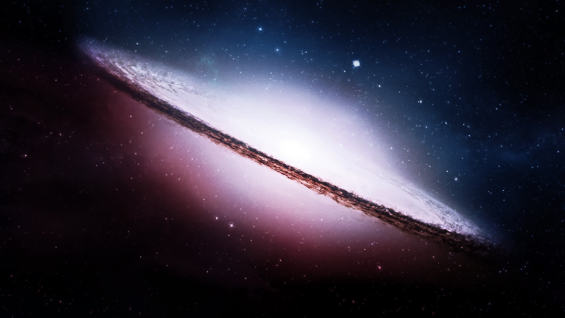 Stars Galaxy Dust Sun Black Hole Bright Contrast Wallpaper Background