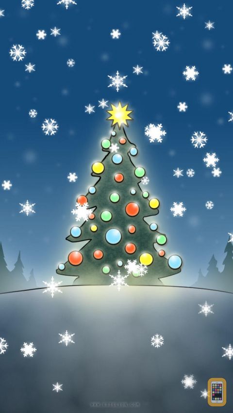 Christmas Slideshow Wallpaper With Animated Snow For iPhone