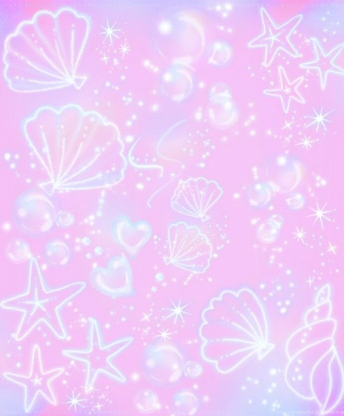 Mintys socksMade Myself A Cute Pink Mermaid Seashell Backgrounds