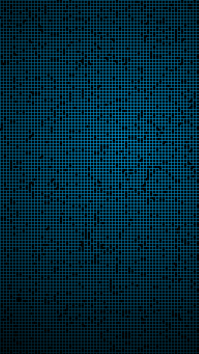 Blue Fine Grid Pattern Background iPhone Wallpaper