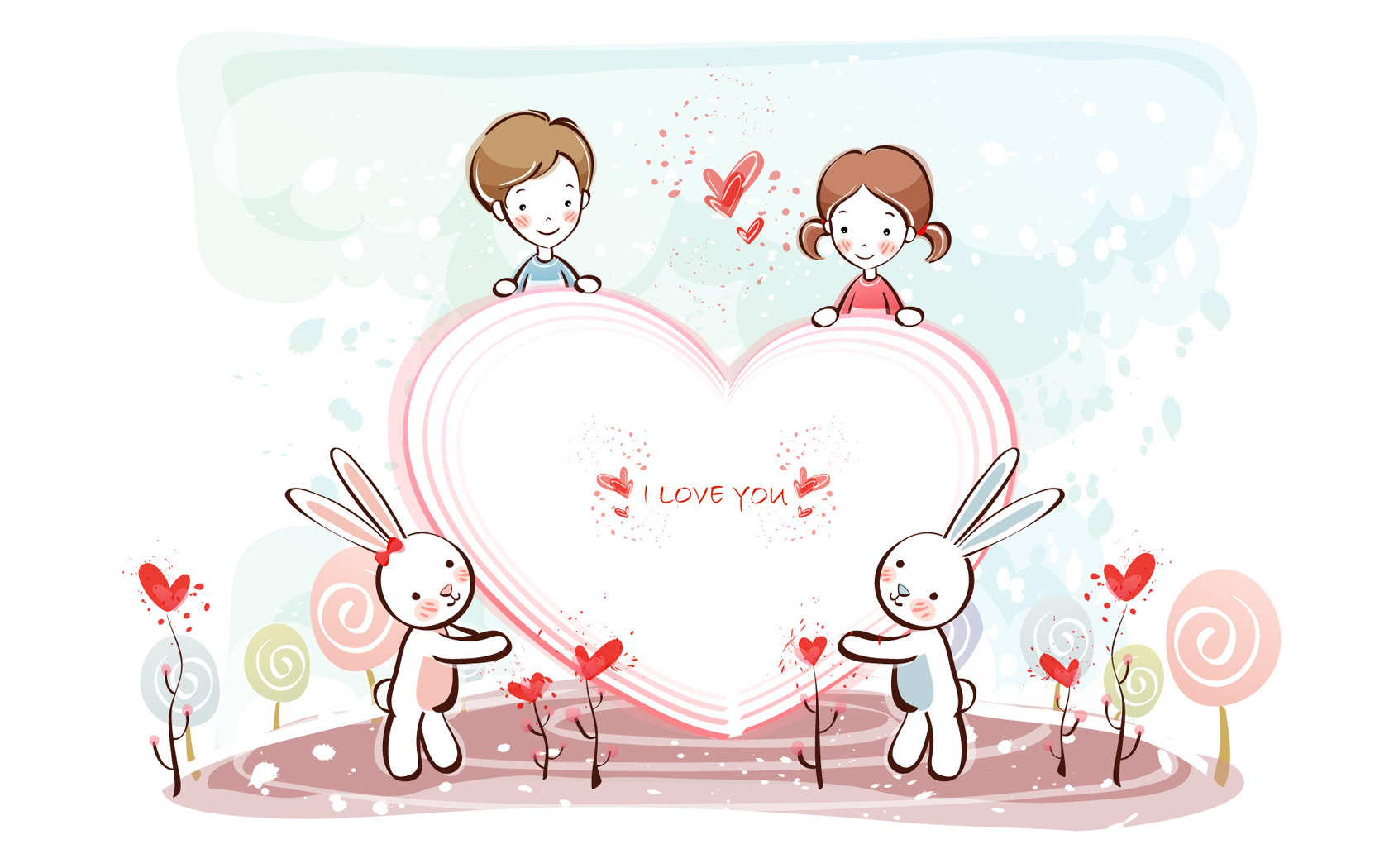 Valentine S Day Wallpaper Cartoon