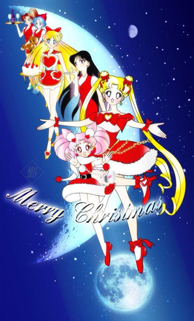 Christmas Sailor Moon Art Wallpaper