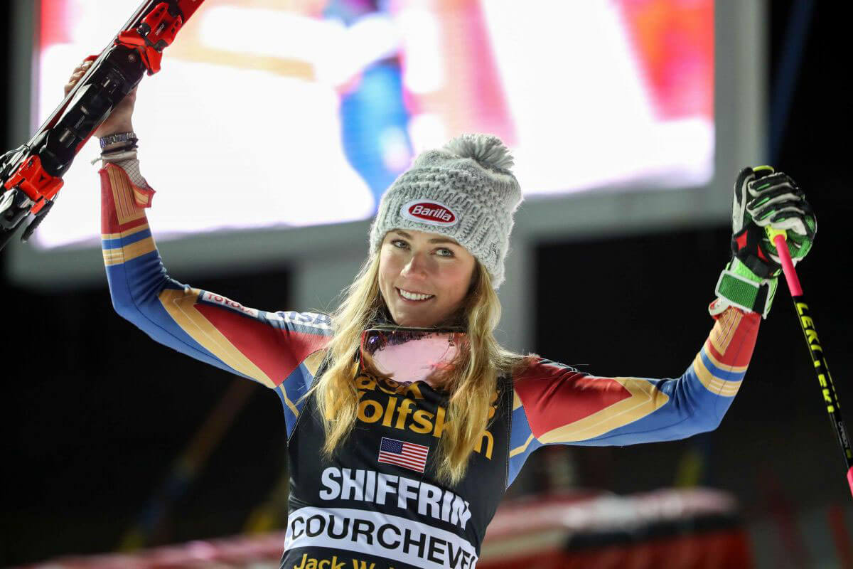 Mikaela Shiffrin Stills At Fis Alpine Ski World Cup Giant