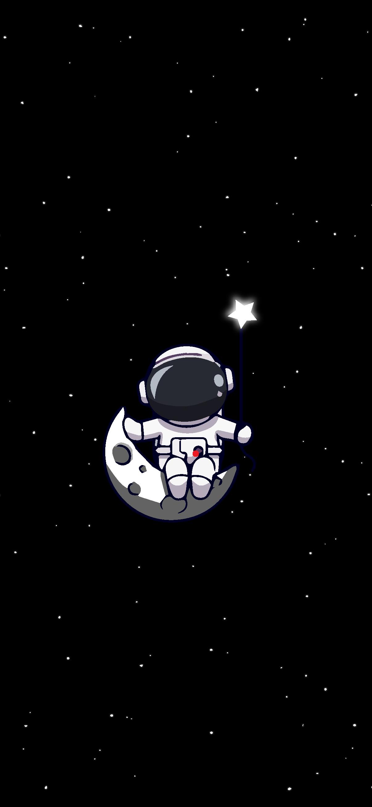 Cool phone wallpapers   Cute Astronaut