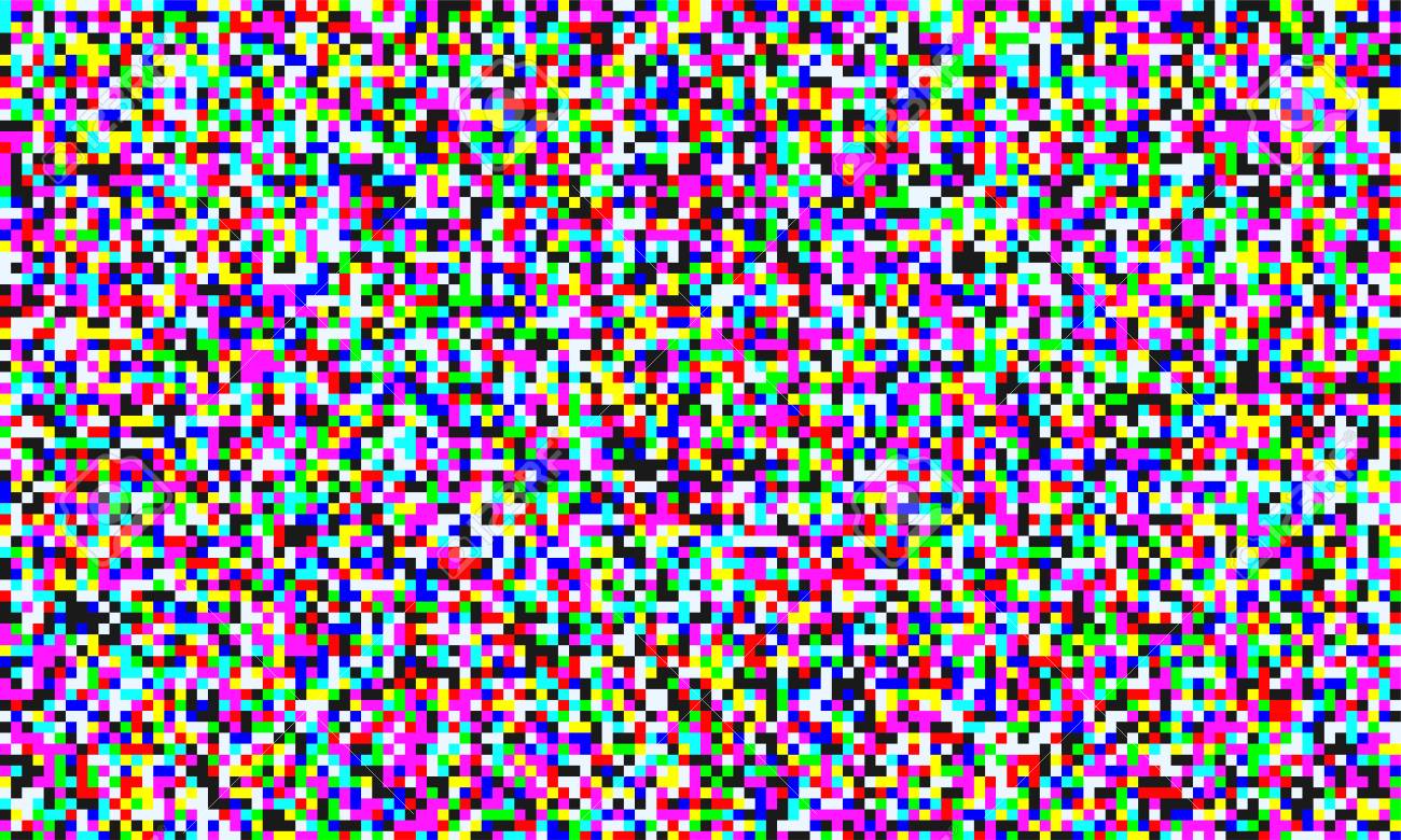 Tv Pixel Noise Of Analog Channel Grain Screen Seamless Background