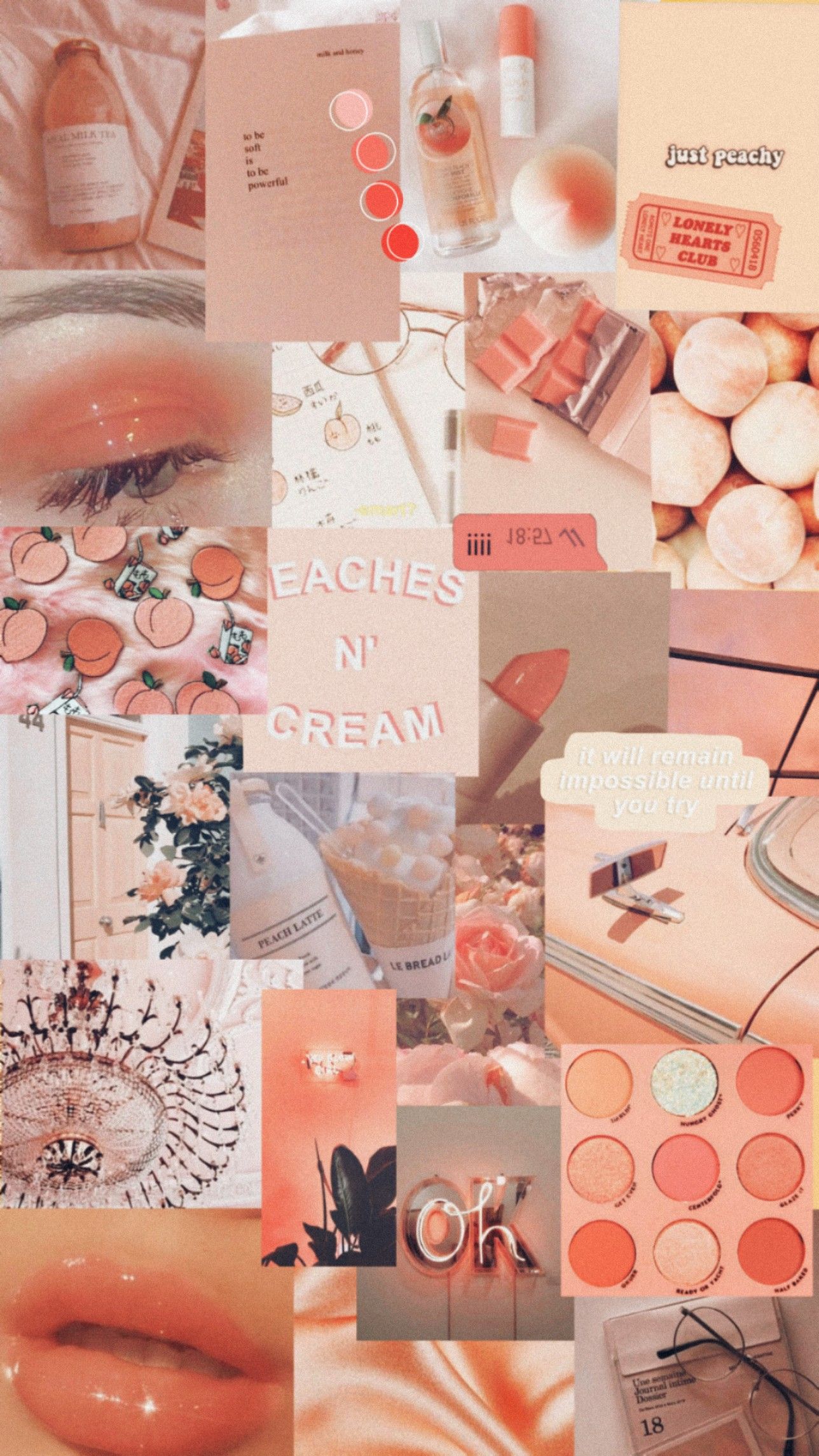Selected Peach Aesthetic Wallpaper Desktop You Can Get It