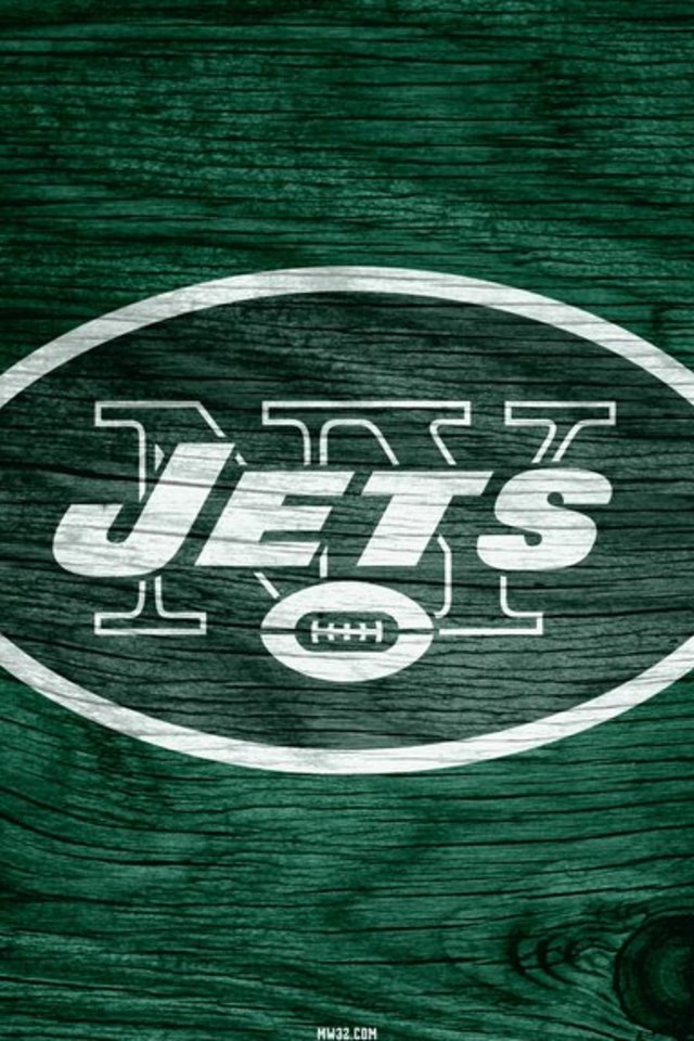 New York Jets Green Weathered Wood Wallpaper For iPhone