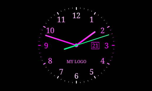 Analog clock as application live wallpaper and widget Use long touch
