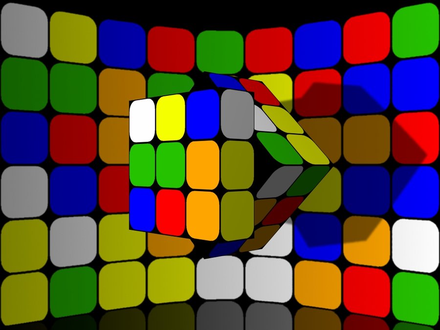 Rubiks Cube Wallpaper 01 by he4rty 900x675