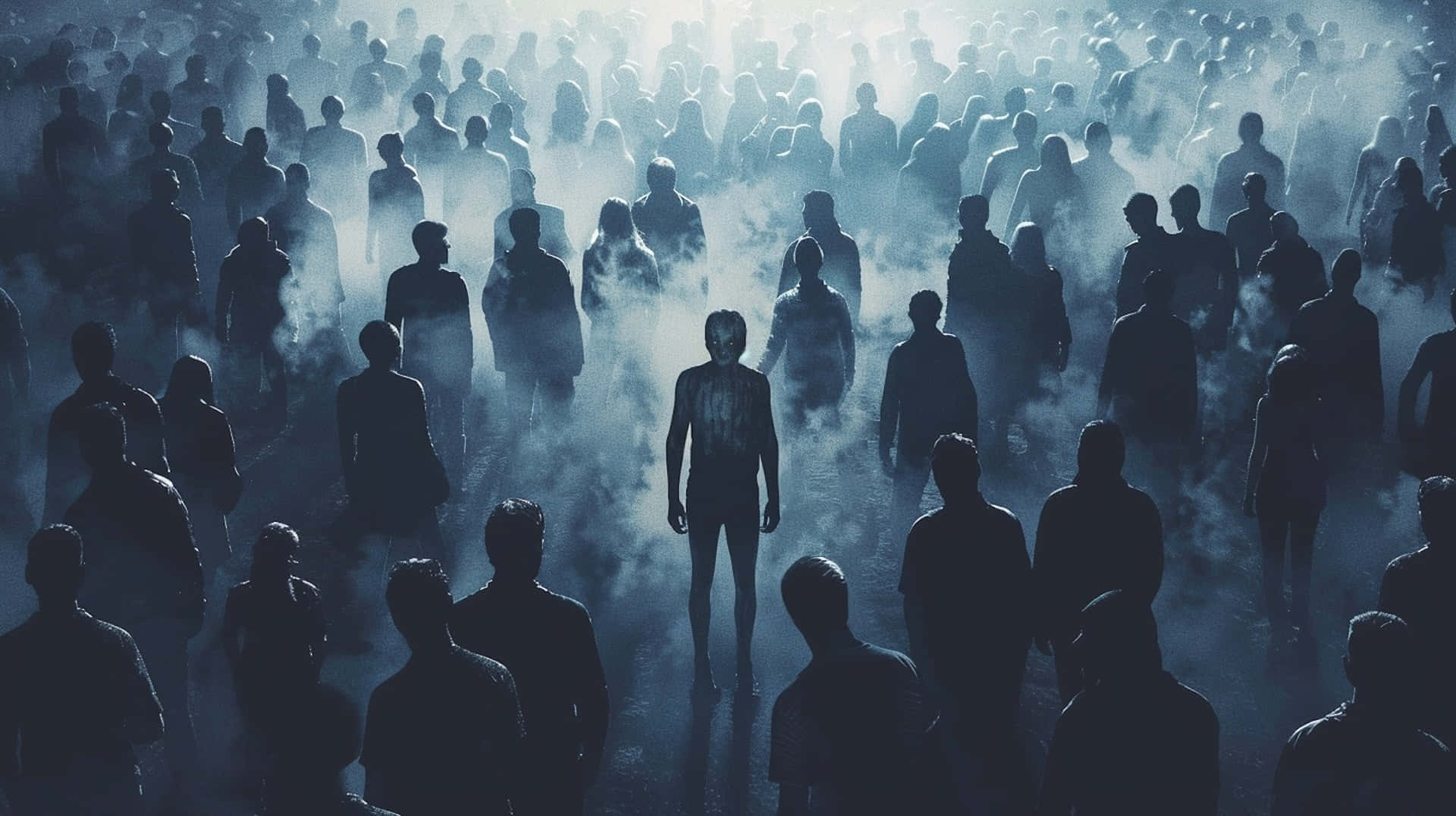 Alone Amidst Crowd Wallpaper