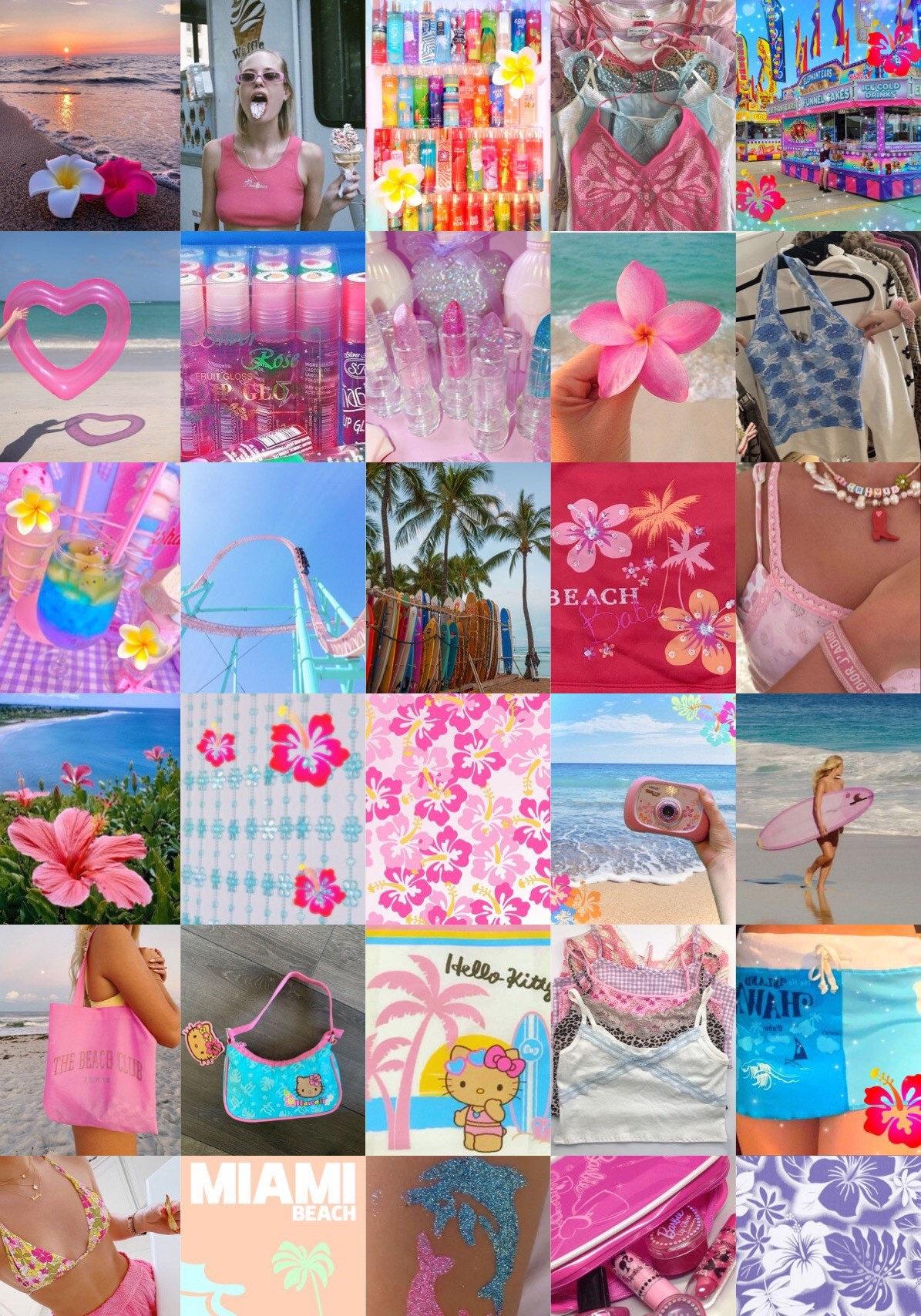 Coconut Girl Wall Collage Kit Pcs