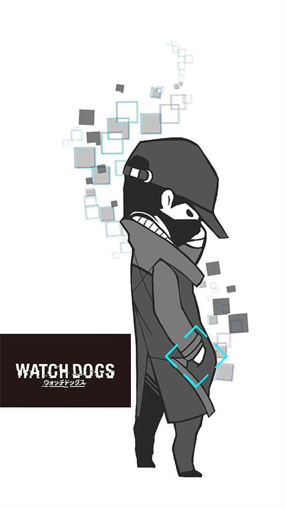 Watch Dogs iPhone Chibi Aiden Pierce Wallpaper