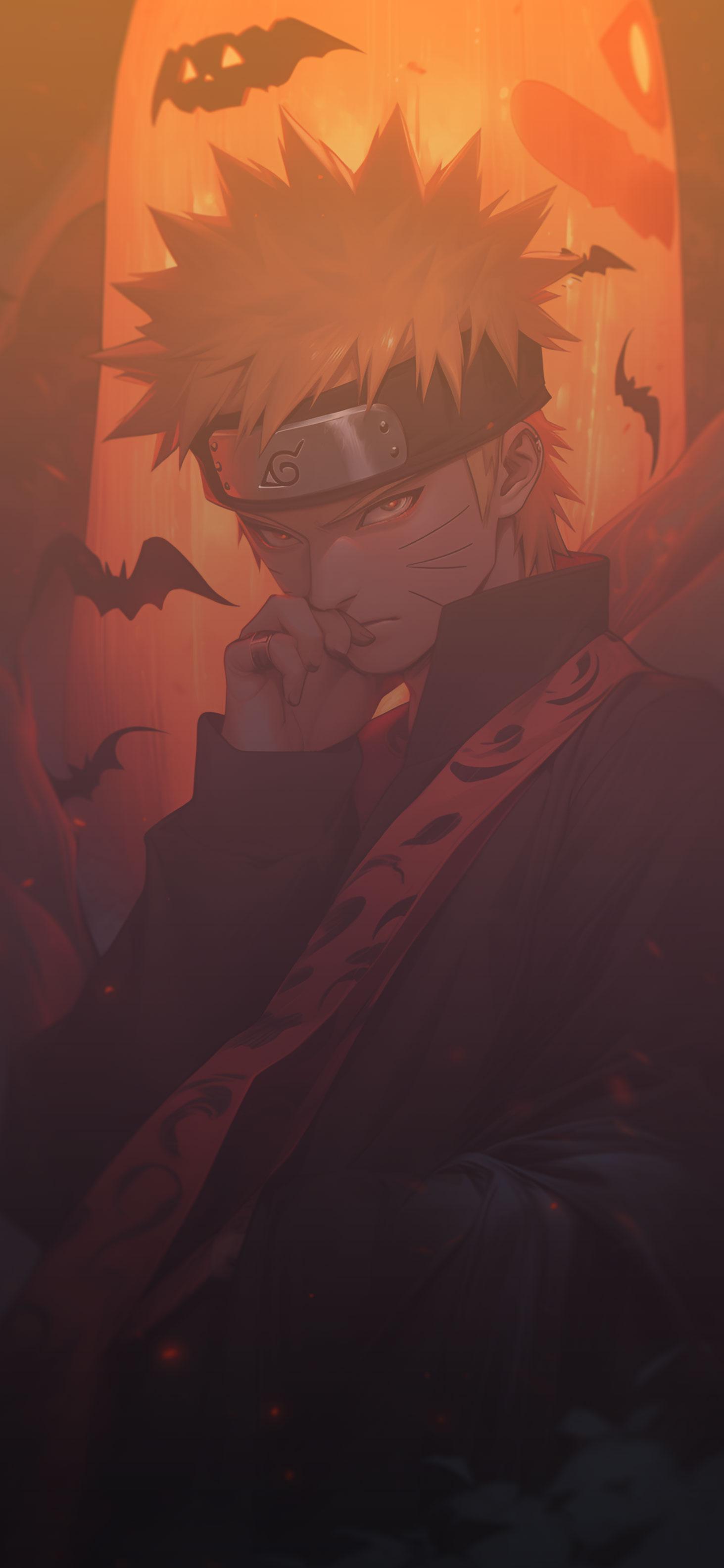 Halloween Naruto Bats Anime Wallpaper 4k