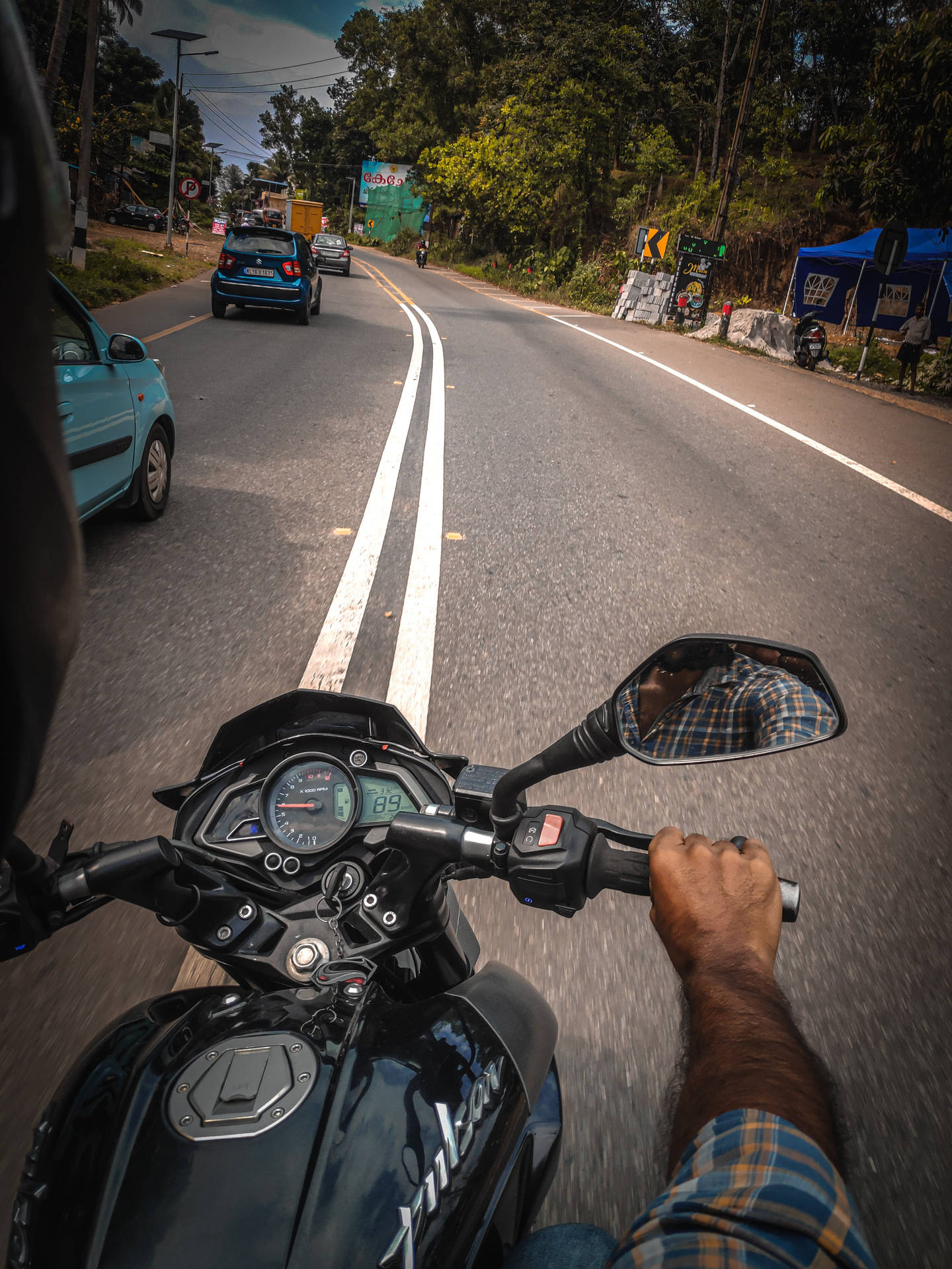 Ns On Road First Person Y32sq88jy0wciw61 Wallpaper