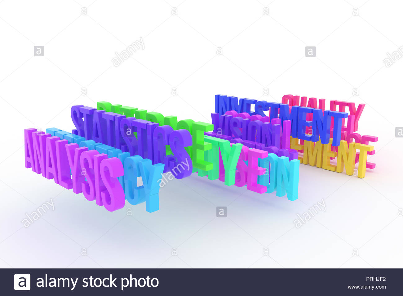 Statistics Analysis Business Conceptual Colorful 3d Words Good