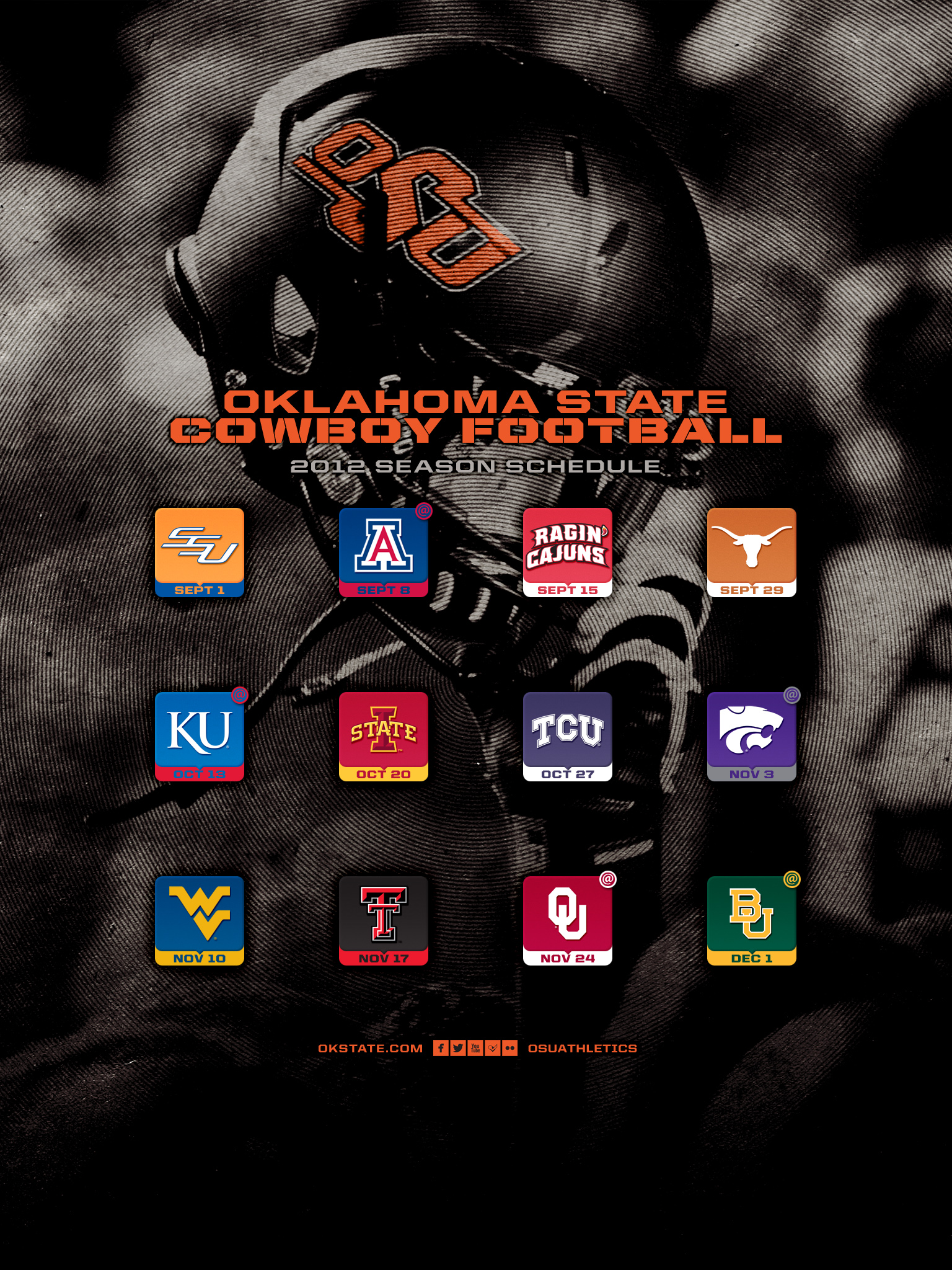Mobile Schedule Wallpaper Oklahoma State University Athletics