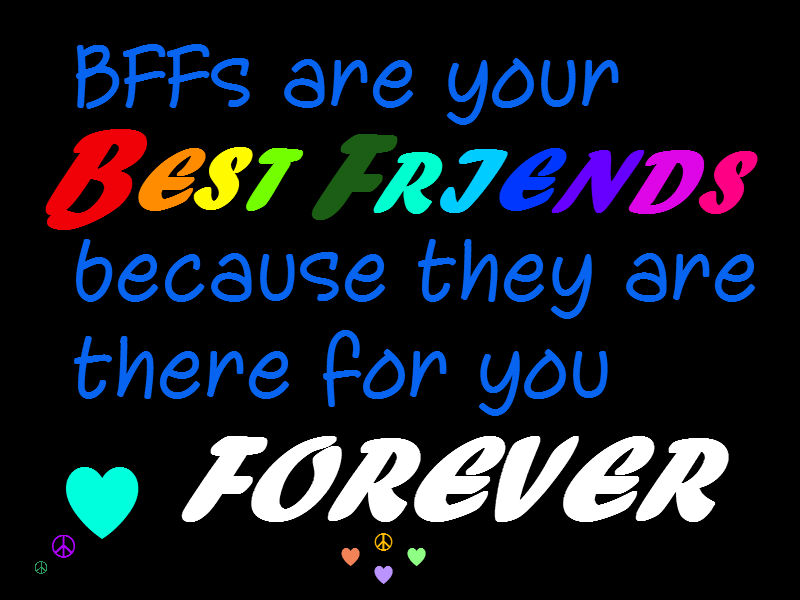 Glitter Text Friendship Best Friends Forever