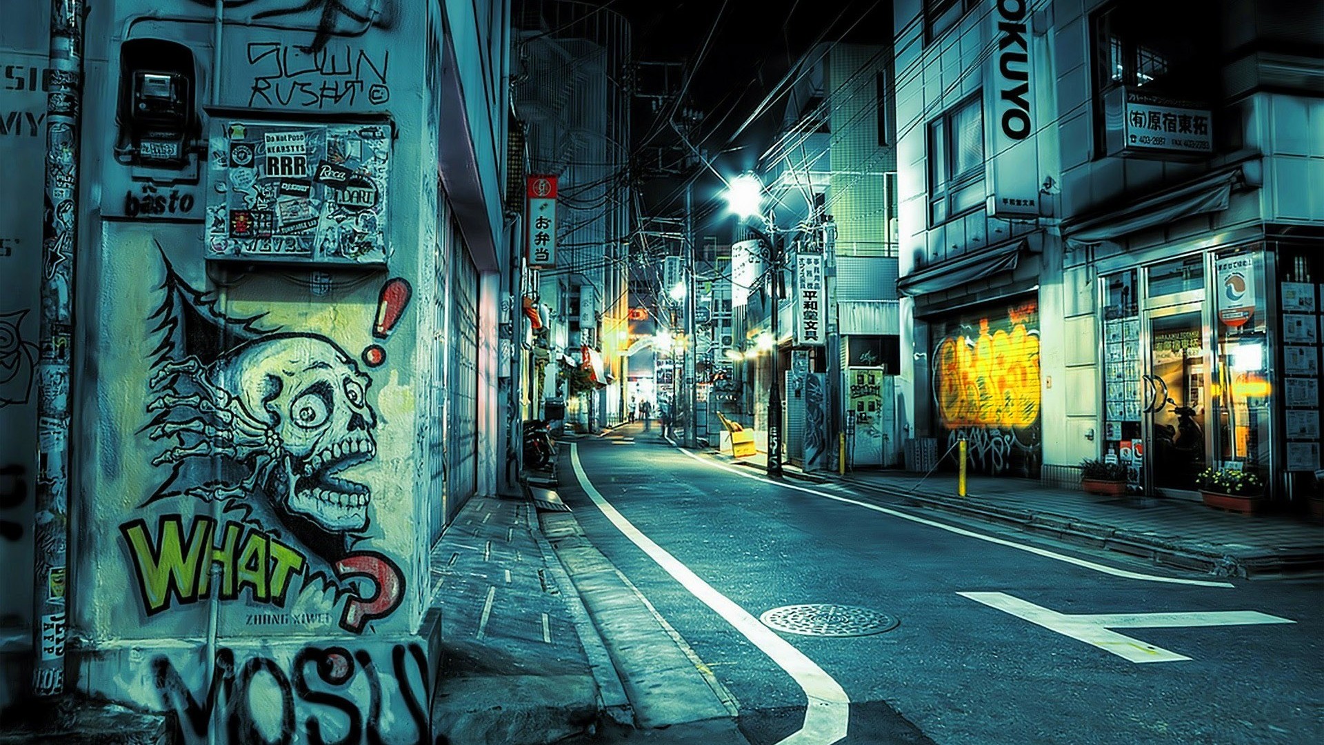 Street Graffiti In Tokyo Wallpaper