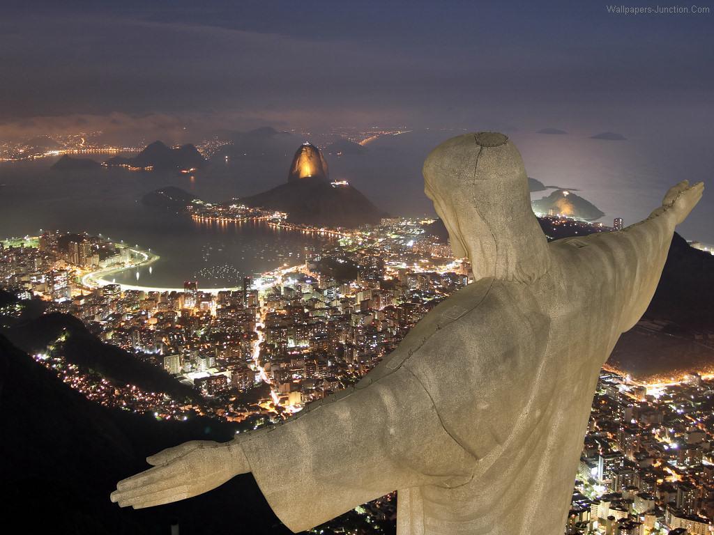 Christ The Redeemer Is A Statue Of Jesus In Rio De Janeiro